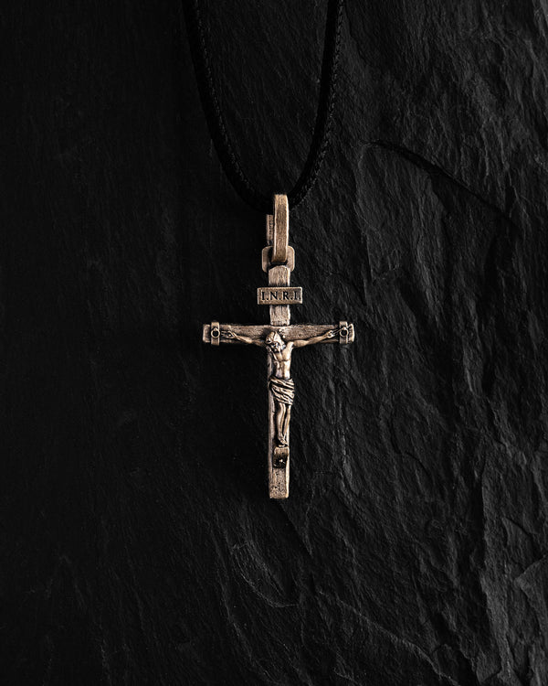 Kreuz KREUZIGUNG JESU. INRI (14 Karat Gelbgold)