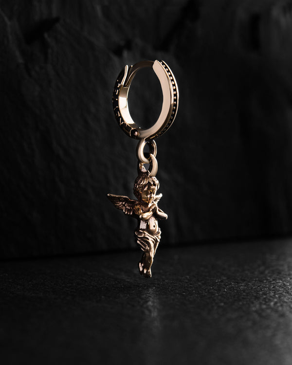 Einzelner Ohrring ENGEL DES LICHTS (14 Karat Gelbgold)
