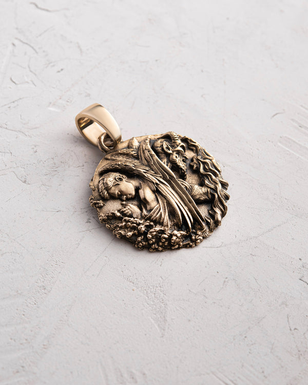 Ciondolo ANGELO E DEMONE (oro giallo 14k)