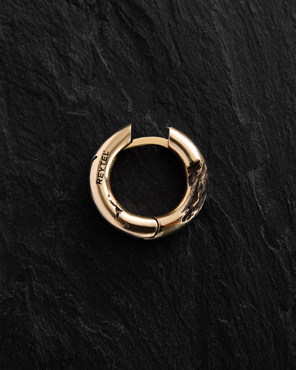 Orecchino - anello KLETTUR (oro giallo 14k)