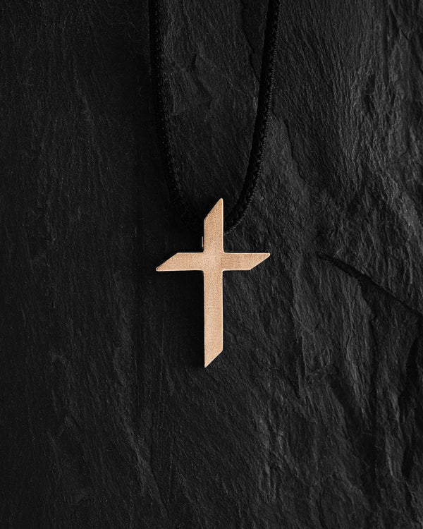 Croce EX FIDEI (oro giallo 14k)