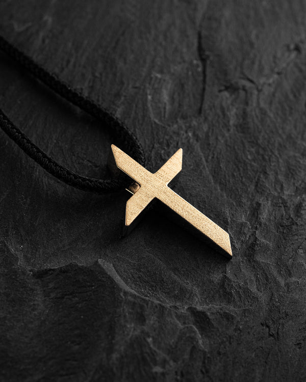 Croce EX FIDEI (oro giallo 14k)