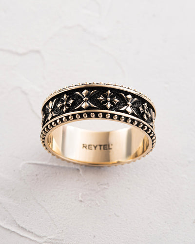 Ring KELTISCHES RITTERMUSTER (14 Karat Gelbgold)