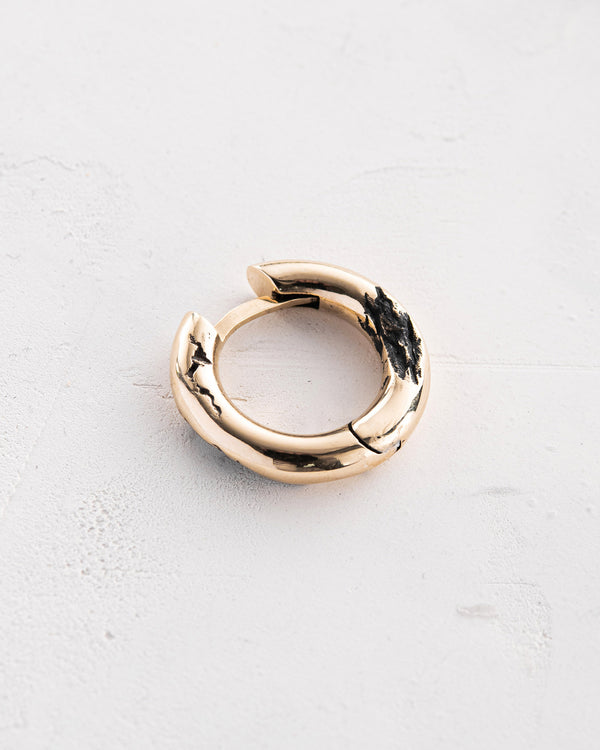 Orecchino - anello KLETTUR (oro giallo 14k)