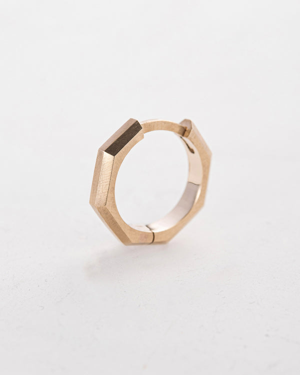 Orecchino - anello BRUTAL (oro giallo 14k)