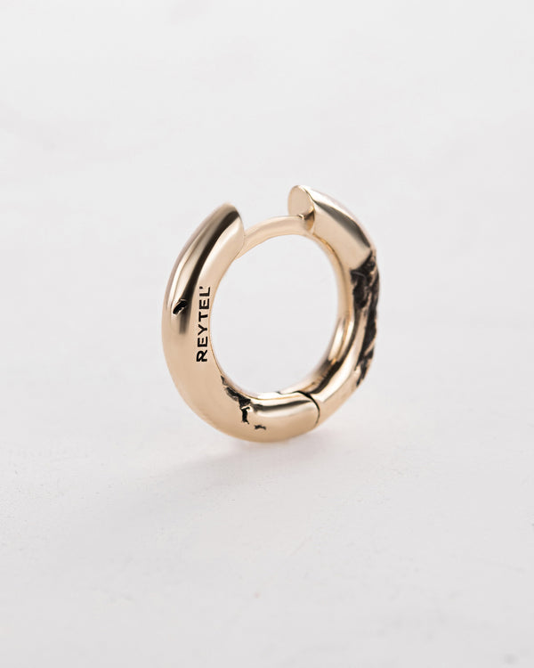 Orecchino - anello KLETTUR (oro giallo 14k)