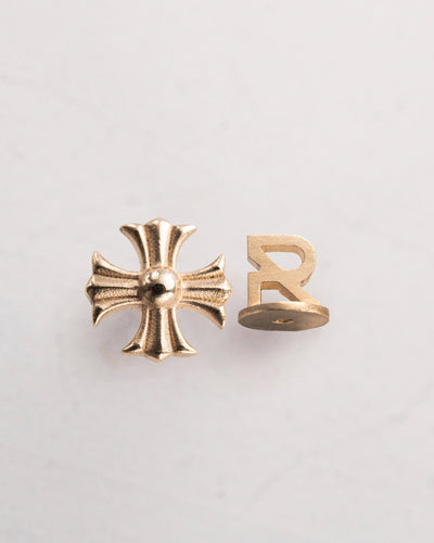 Mono earring CROIX DES TEMPLIERS (14k yellow gold)