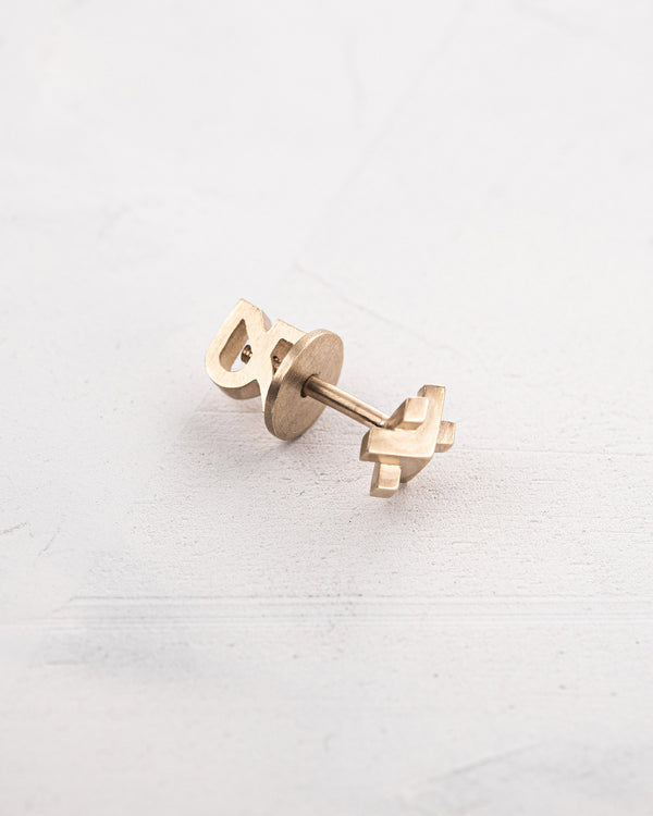 Mono earring REDEL (14k yellow gold)