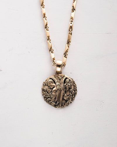 Pendant ANGEL AND DEMON (14k yellow gold)