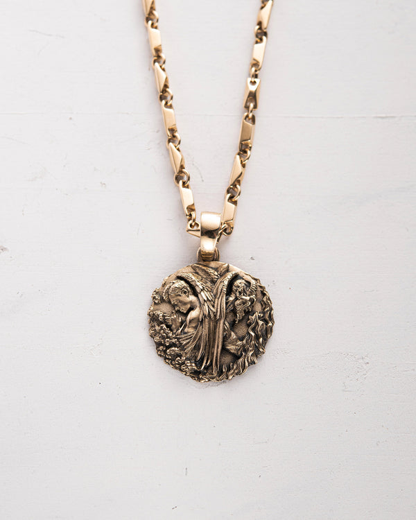Ciondolo ANGELO E DEMONE (oro giallo 14k)