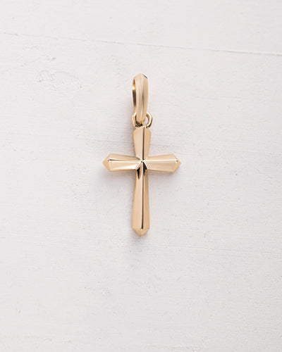 Cross GLAUBE (14k yellow gold)