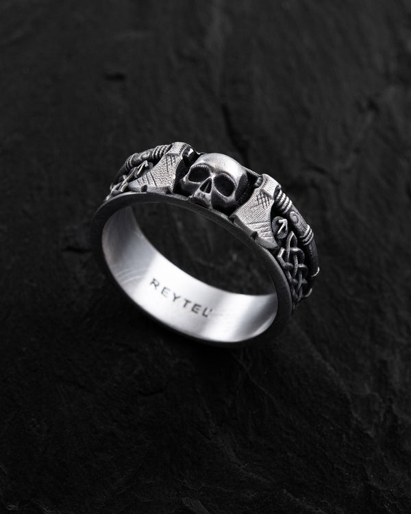 Bague en argent GUERRIER VIKING