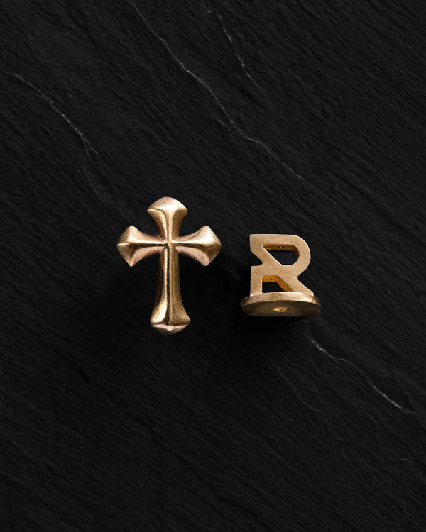 Mono earring CROCETTA (14k yellow gold)