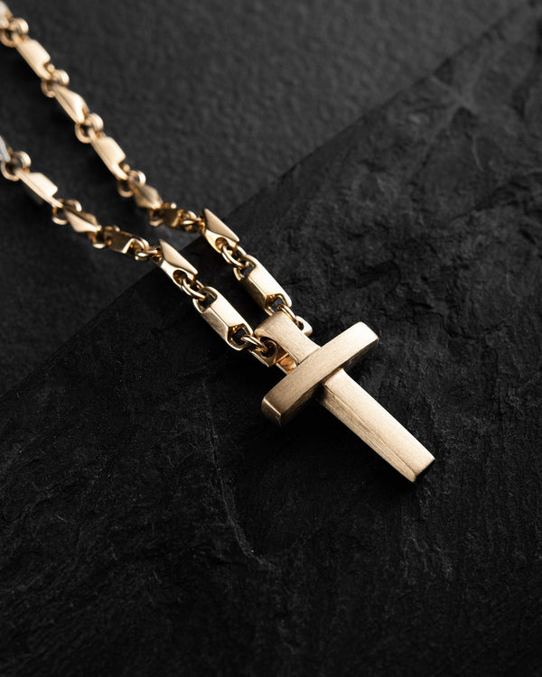 Kreuz MINIMAL (14k Gelbgold)