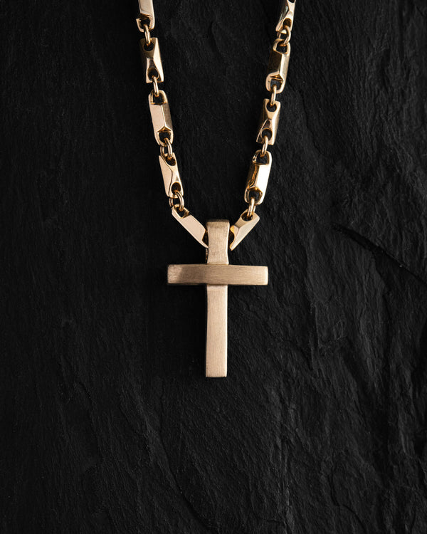 Kreuz MINIMAL (14k Gelbgold)