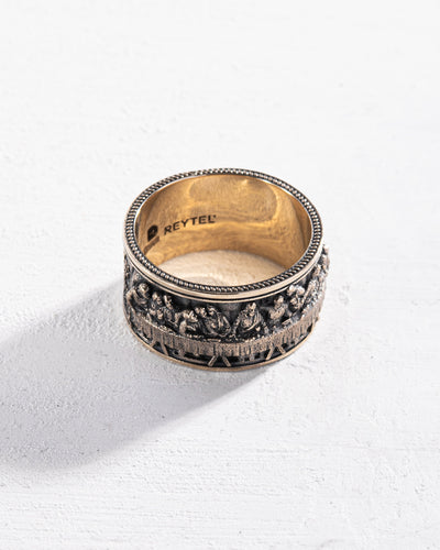 Ring DAS LETZTE ABENDMAHL (Leonardo) 14 Karat Gelbgold