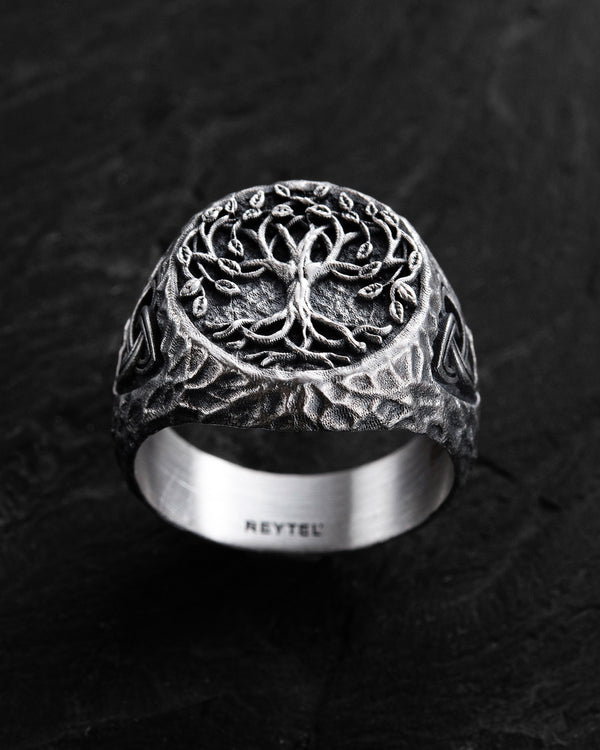Anello in argento YGGDRASIL – ALBERO DELLA VITA