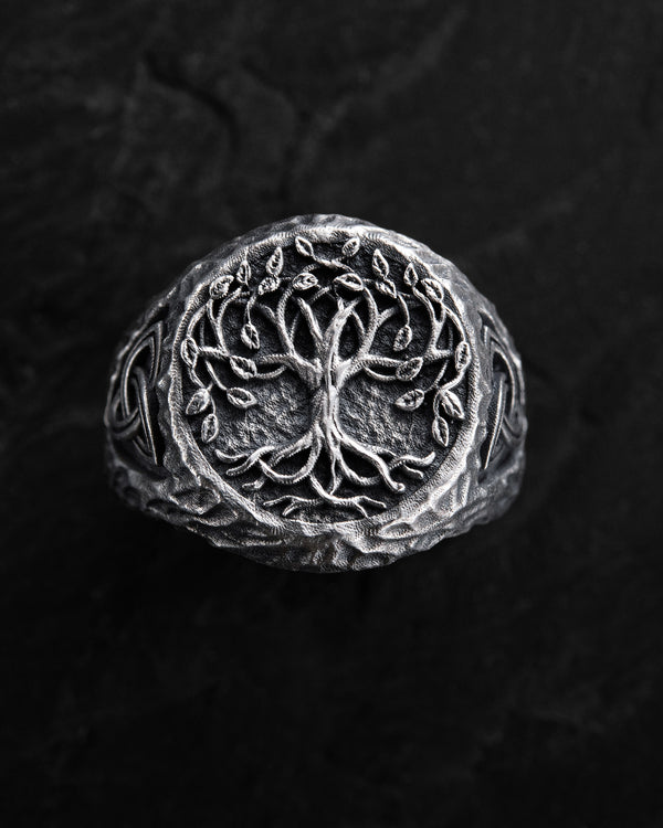 Anello in argento YGGDRASIL – ALBERO DELLA VITA