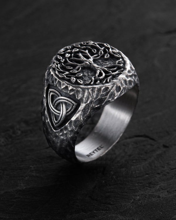Anello in argento YGGDRASIL – ALBERO DELLA VITA