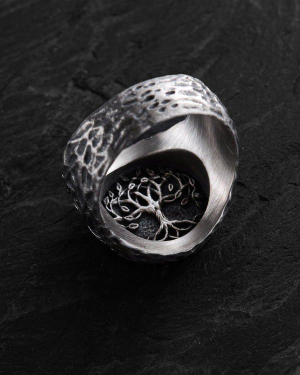 Bague en argent PATTE D'OURS