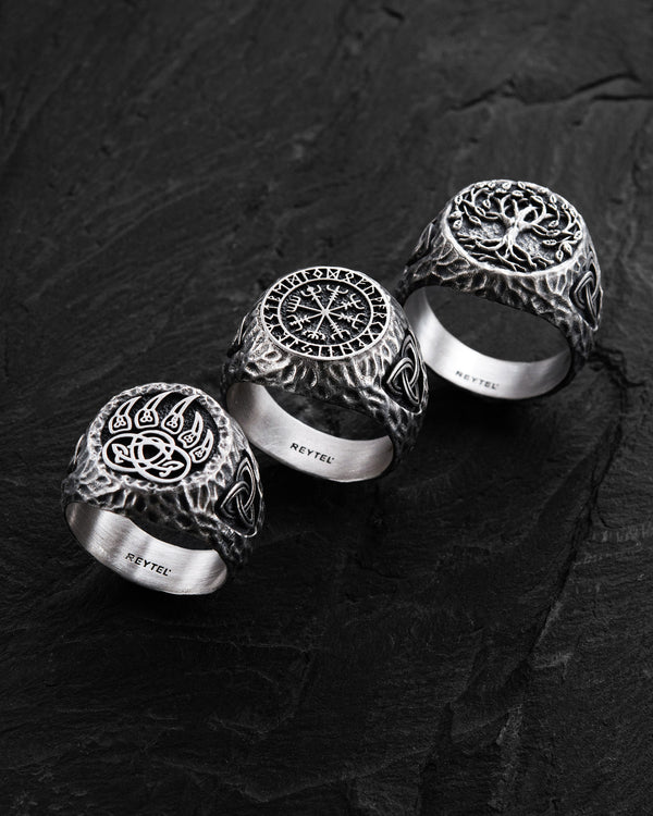 Bague en argent PATTE D'OURS