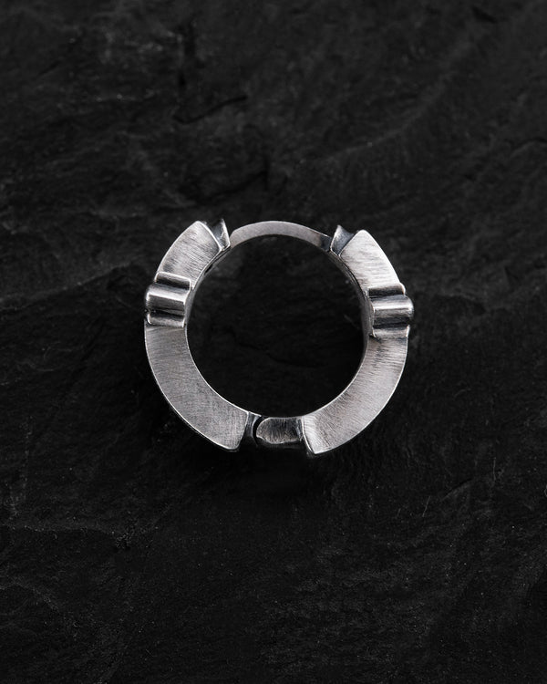 Boucles d'oreilles créoles argentées VERITA