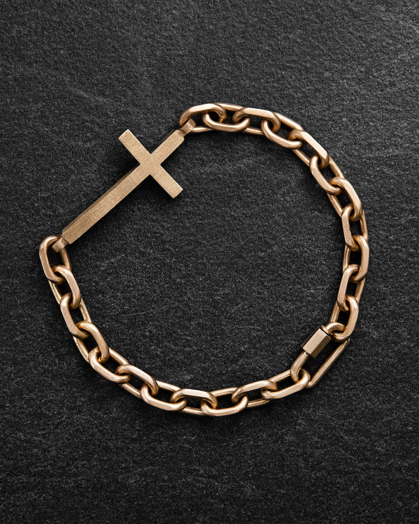Bracelet FORCE DE FOI (or jaune 14 carats)