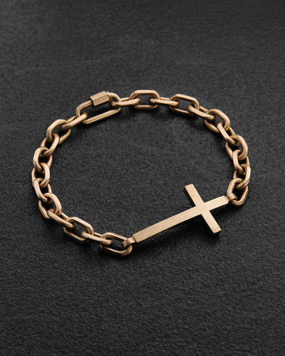 Bracelet STRENGTH OF FAITH (14k yellow gold)