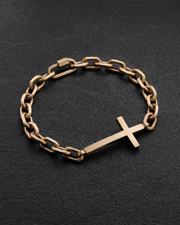 Bracelet FORCE DE FOI (or jaune 14 carats)