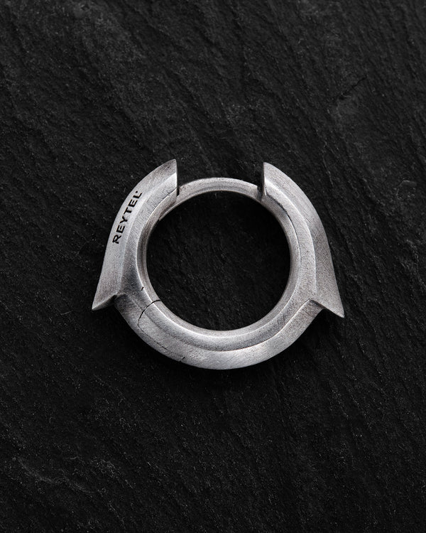 Boucles d'oreilles créoles argentées IGNEO