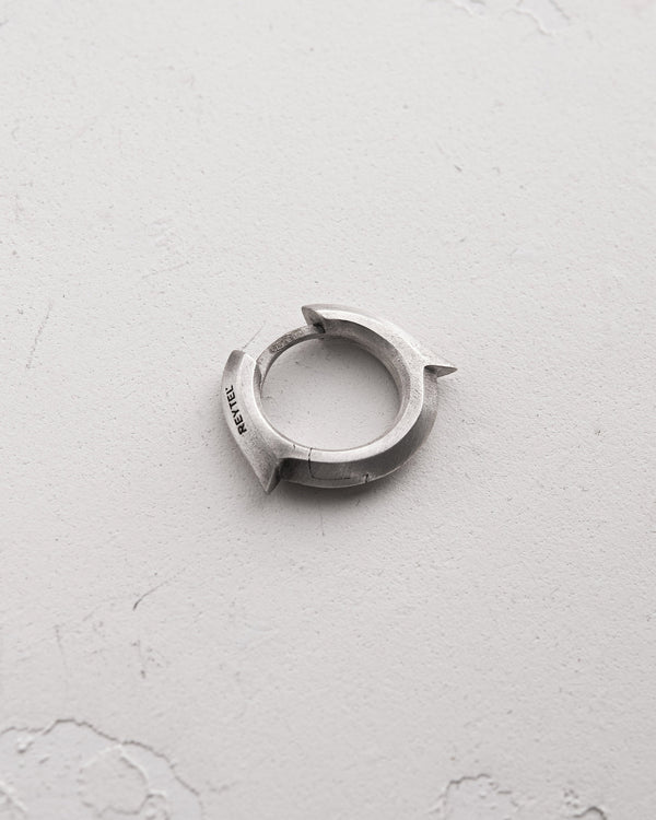 Boucles d'oreilles créoles argentées IGNEO