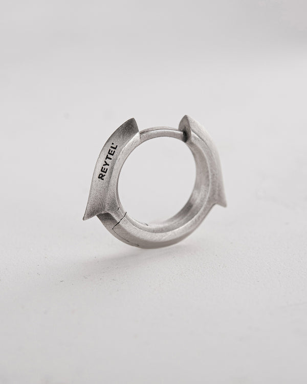 Boucles d'oreilles créoles argentées IGNEO