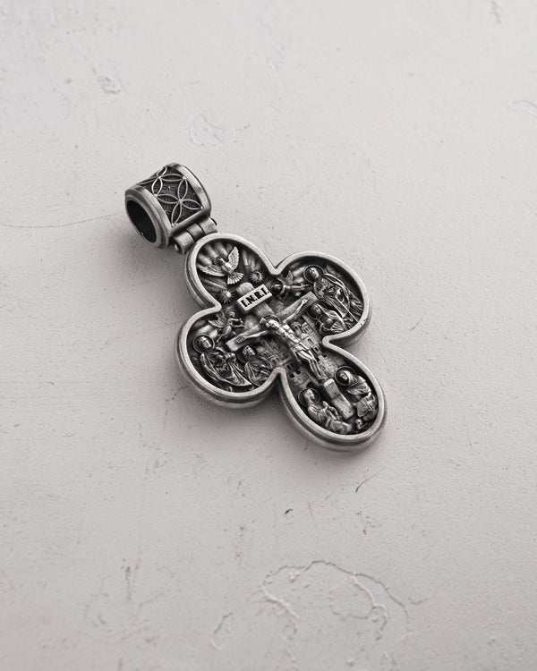Croix d'argent MESSIE. INRI
