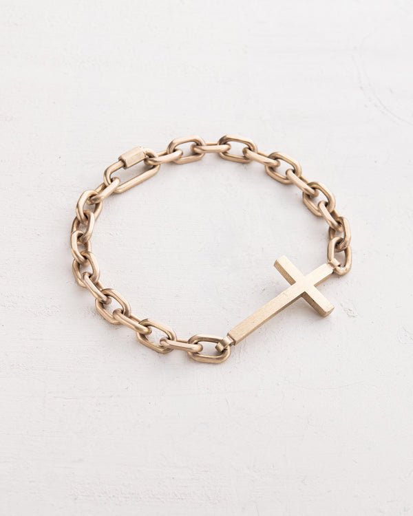 Bracelet FORCE DE FOI (or jaune 14 carats)