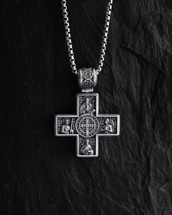 Stříbrný kříž GUARDIAN SAINTS