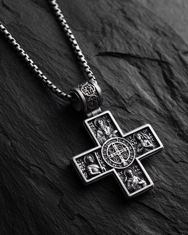 Stříbrný kříž GUARDIAN SAINTS