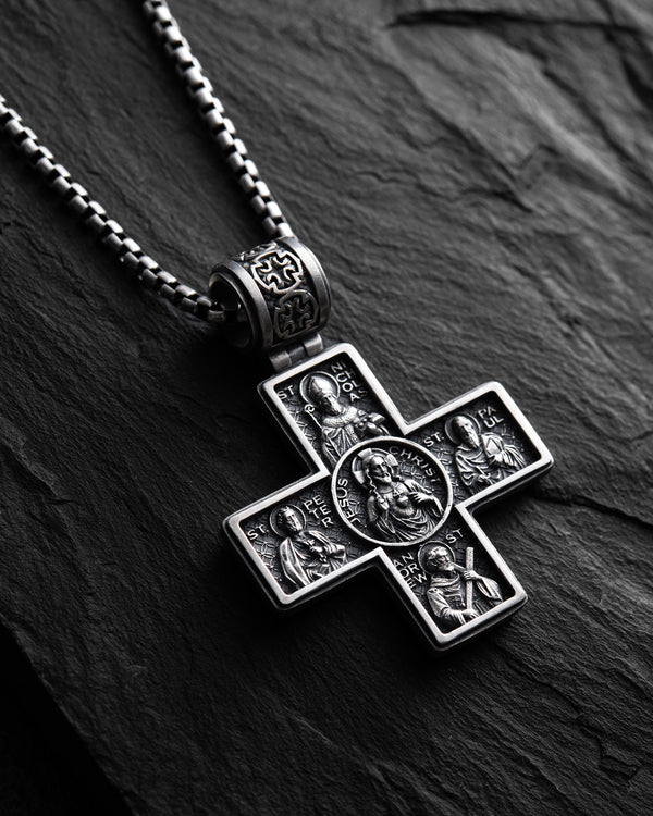 Stříbrný kříž GUARDIAN SAINTS