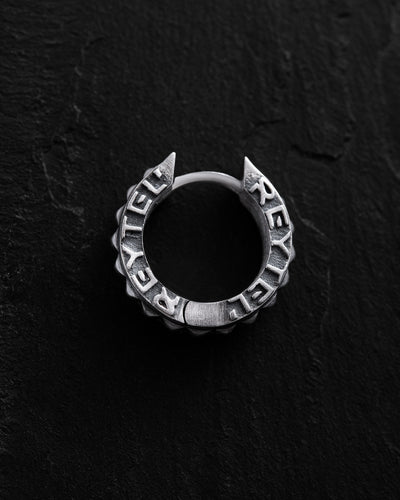 Boucle d'oreille unique en argent ROUGH