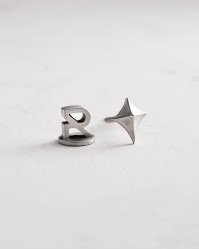 Boucle d'oreille unique en argent SPIRE