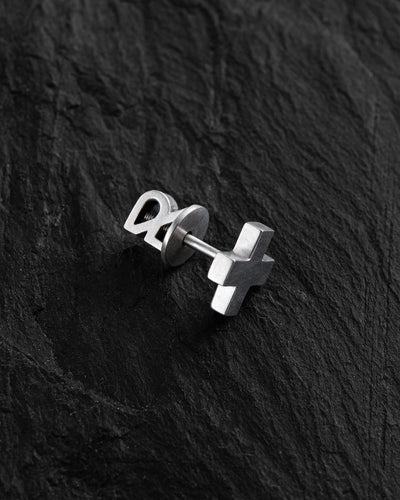 Boucle d'oreille unique en argent STAVROS