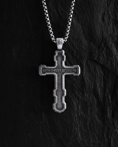 Silver cross FILIUS UNIGENITUS DEI. INRI