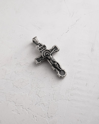 Silver cross FILIUS UNIGENITUS DEI. INRI