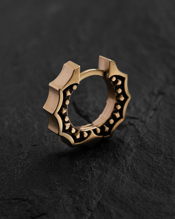 14k yellow gold single earring CORE