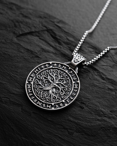 Silver pendant YGGDRASIL TREE OF LIFE