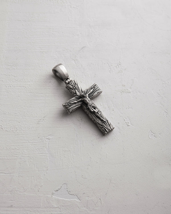 Silver cross CHRIST CRUCIFIX. SALVATION