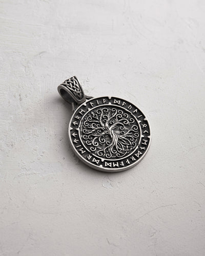 Silver pendant YGGDRASIL TREE OF LIFE