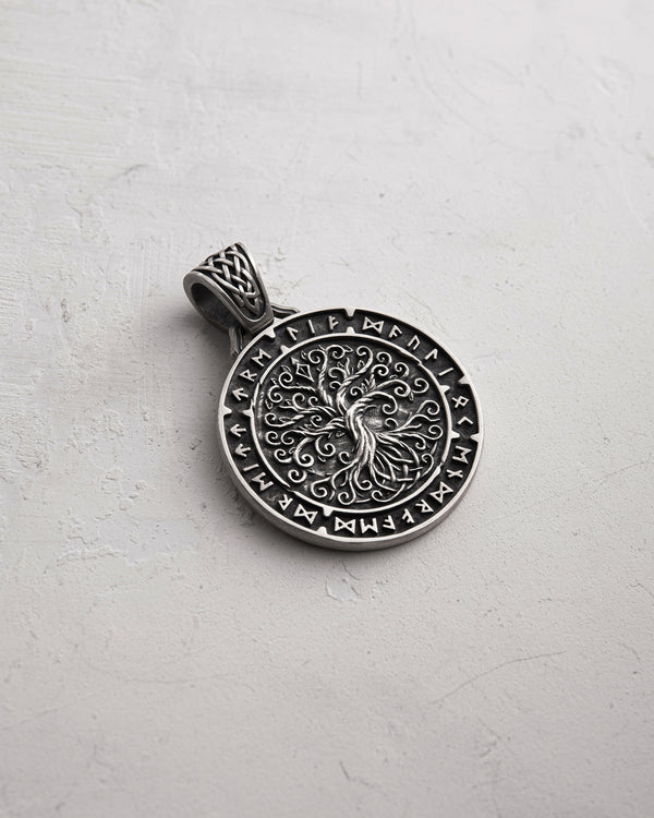 Silver pendant YGGDRASIL TREE OF LIFE