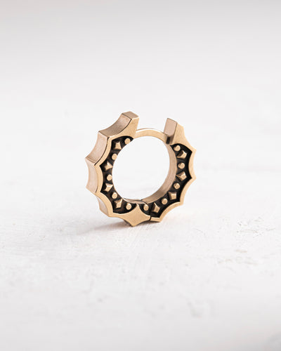Orecchino singolo in oro giallo 14k CORE