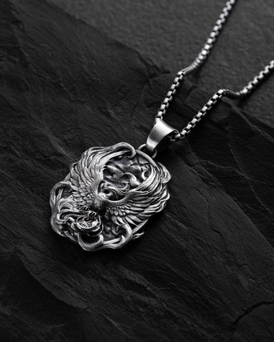Silver pendant PHOENIX