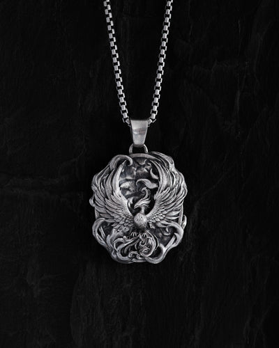 Silver pendant PHOENIX